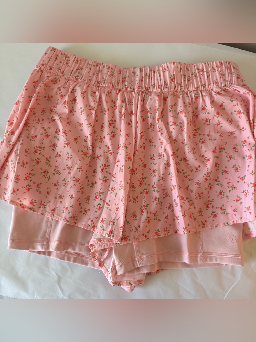 NWT Blogilates Size Small Women’s Floral Pink Skort
